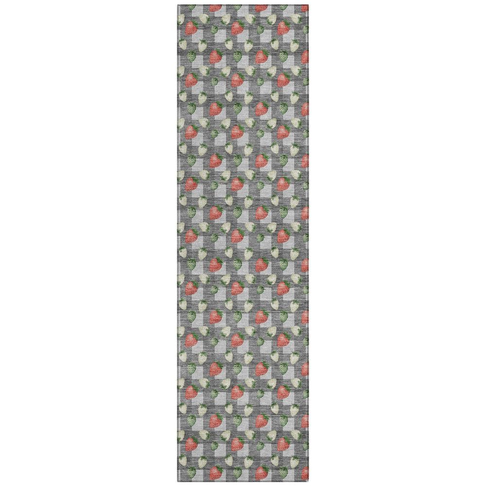 Chantille Machine Washable Indoor/Outdoor Abstract ACN2865 Silver 2 ft. x 7 ft. Runner Rug price history on PriceWatchPro