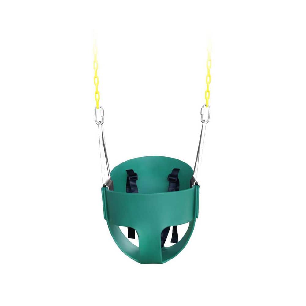 High Back Full Bucket Toddler Swing Seat with 3-Point Adjustable Safety Harness, 66 in. Detachable Chain price history on PriceWatchPro