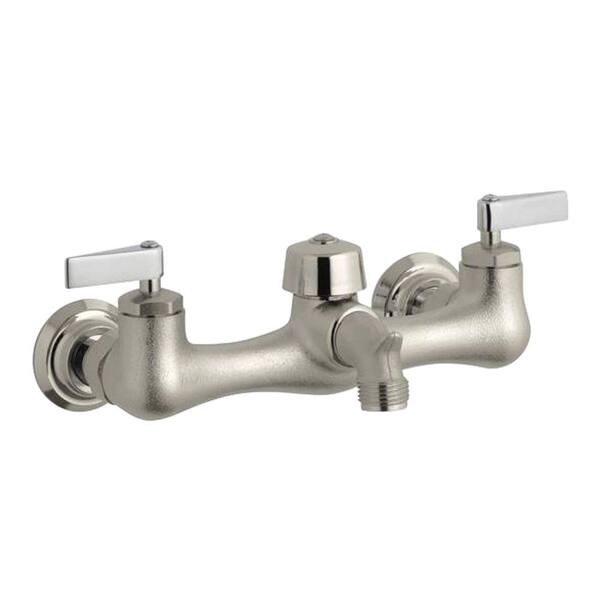 KOHLER Knoxford 8 in. Widespread 2-Handle Low Arc Utility Faucet in Rough Plate