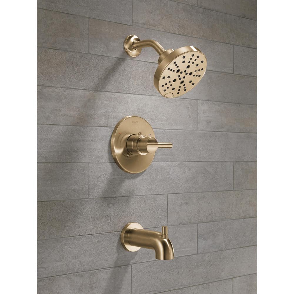 Champagne Bronze Multi-Head Wall Mounted Shower Faucet Set
