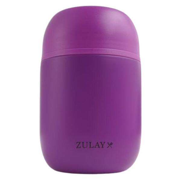 Zulay Kitchen 16oz Vacuum Insulated Food Jar Container Purple ZSP