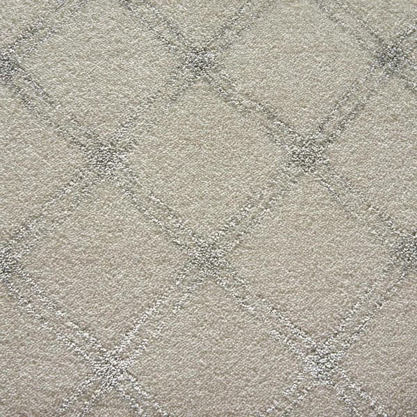 Natural Harmony Solitaire Linen Custom Area Rug with Pad