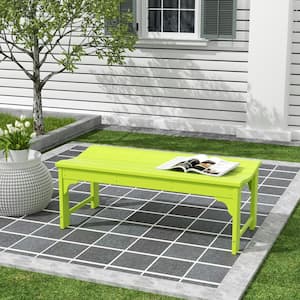 Parkside Lime Outdoor All-Weather Backless Plastic Bench