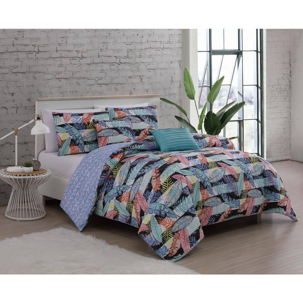 Bellamy 5 Piece Multicolored Colored Queen Comforter Set Bly5csquenghmu The Home Depot