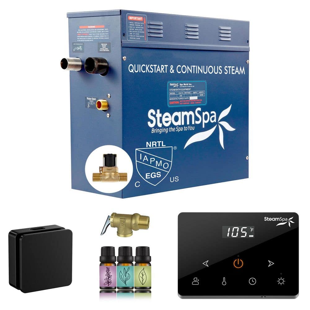 Oasis Series 6000-Watt Steam Generator with Continuous Steam Fully Wireless Control and Auto-Drain in Matte Black price history on PriceWatchPro