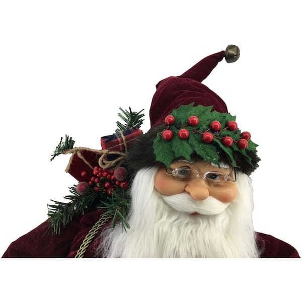 Fraser Hill Farm 36 in. Christmas Woodland Santa Claus Figurine 