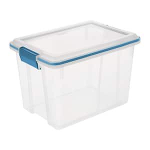 20 Qt. Storage Container Box Tote with Latches (24-Pack)