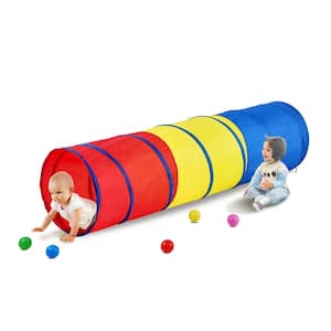 Kids Play Tunnel Tent for Toddlers Colorful Pop Up Crawl Tunnel Toy for Baby or Pet Collapsible Gift for Boys and Girls