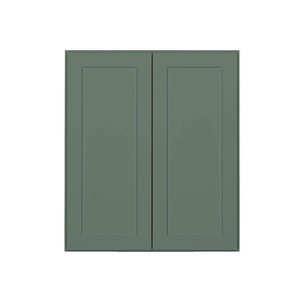 Easy-DIY 30 in. W x 12 in. D x 36 in. H Ready to Assemble Wall Kitchen Cabinet in Shaker Basil 2-Doors-2 Shelves price history on PriceWatchPro