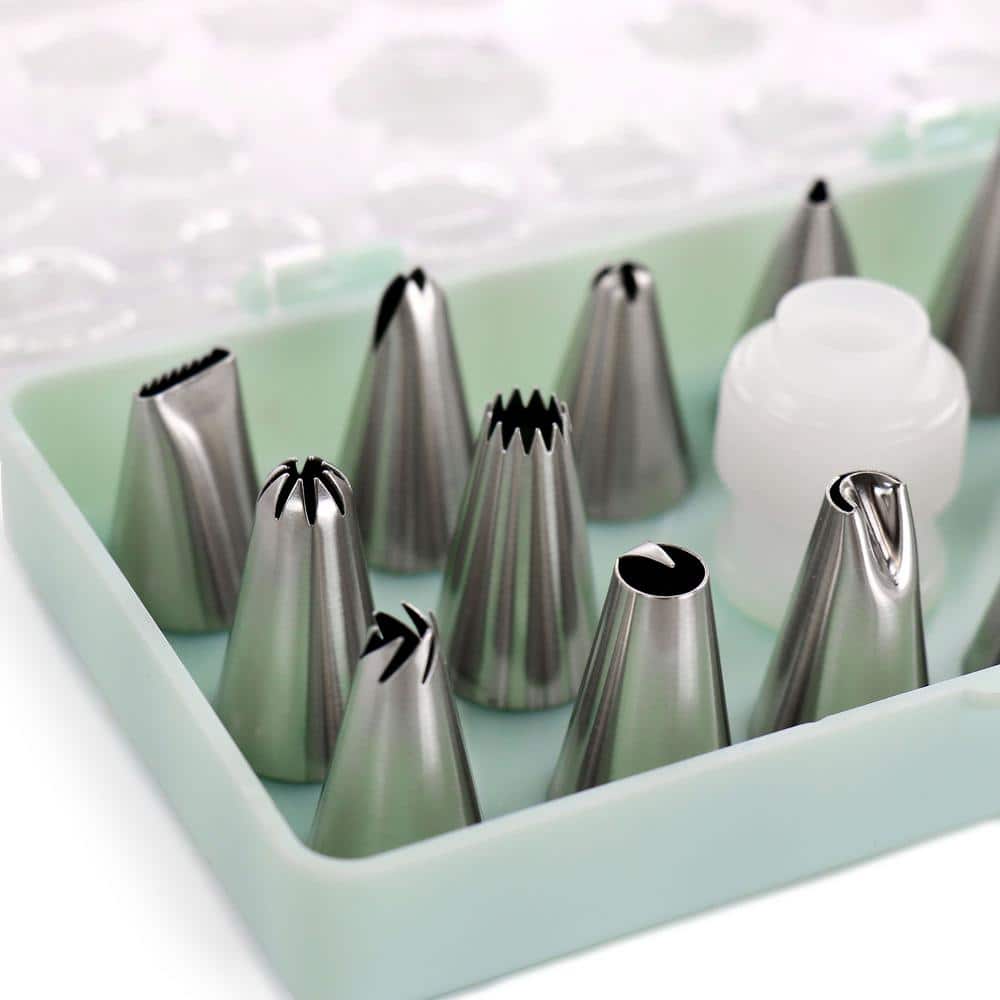 Stainless Steel Cake Decorating Nozzles 16-Piece Set