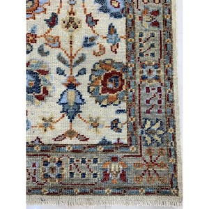 Beige 8 ft. x 10 ft. Hand Knotted Wool Traditional Oushak Area Rug