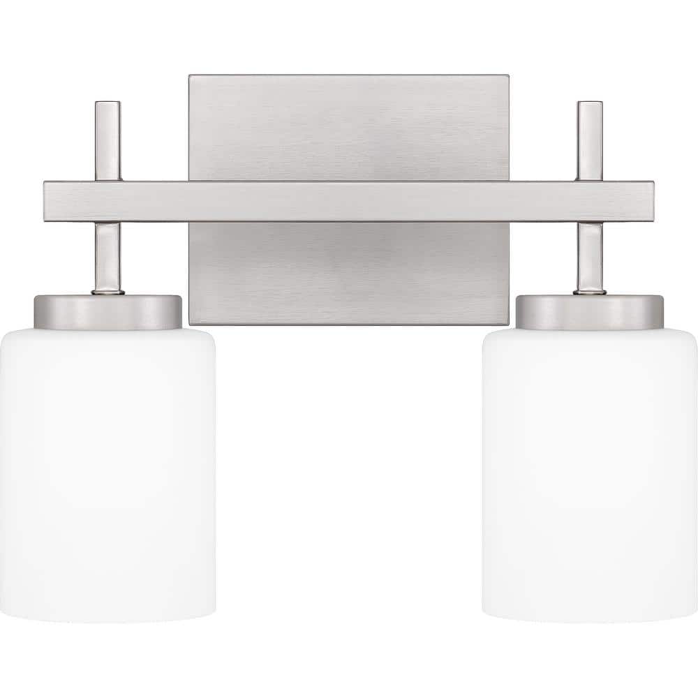 Wilburn 13 in. 2-Light Brushed Nickel LED Vanity Light price history on PriceWatchPro