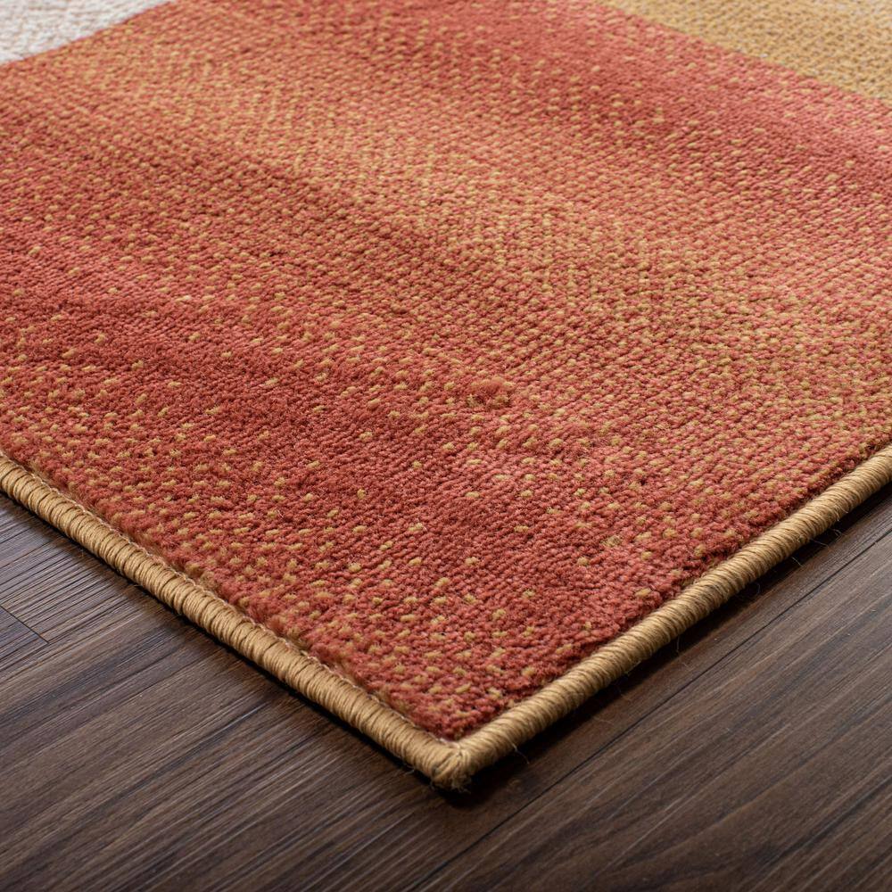 Clifton 5' x 8' Ginger Polypropylene Geometric Area Rug
