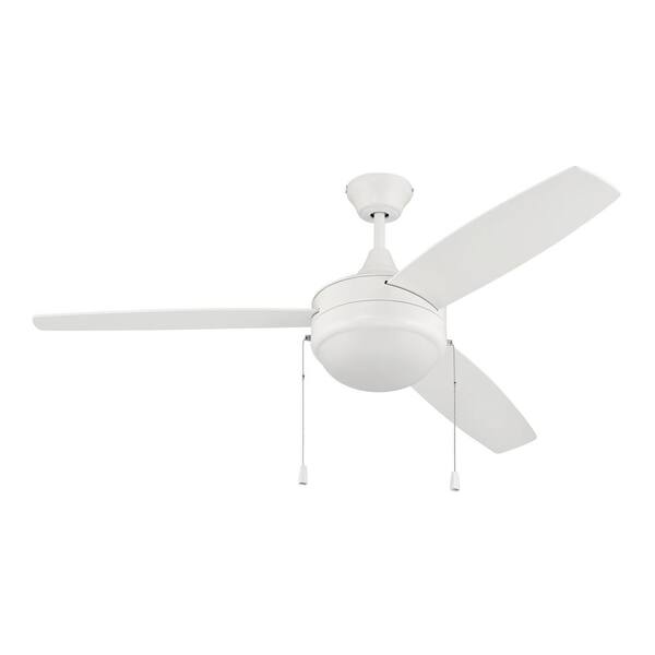 CRAFTMADE Phaze-3 Blade 52 in. Indoor White Dual Mount 3-Speed  