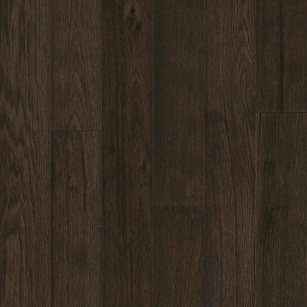 Take Home Sample - Hydropel Hickory Black Brown Engineered Hardwood Flooring - 5 in. x 7 in -  Bruce, EHWR54L50W