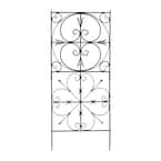 Achla Designs Aldrich Garden Trellis, 75 in. Tall Graphite Powder Coat ...