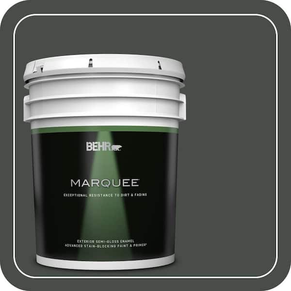 BEHR MARQUEE 5 gal. #PPF-55 Forest Floor Semi-Gloss Enamel Exterior Paint & Primer