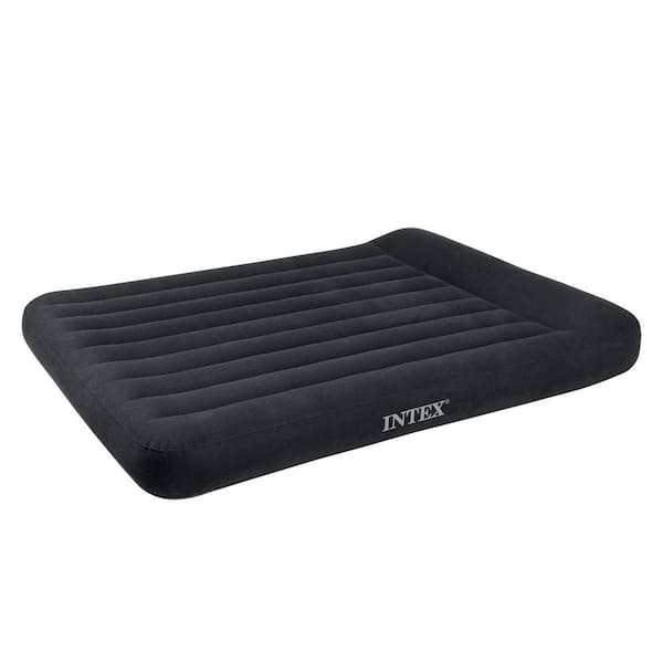 Intex Dura Beam Standard Pillow Rest Classic Queen Airbed with Built-in Pump