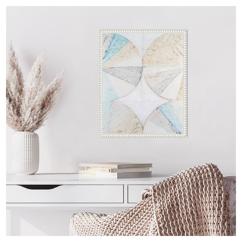 Vanna Lam Abstract Geometric Canvas Art in White Frame