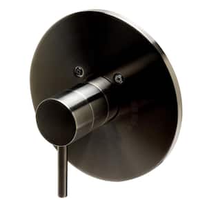 Single-Handle Shower Mixer with Sleek Modern Design in Brushed Nickel