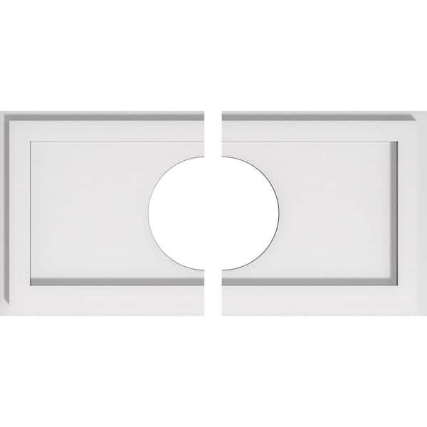 1 in. x 18 in. x 9 in. PVC Medallion Moulding