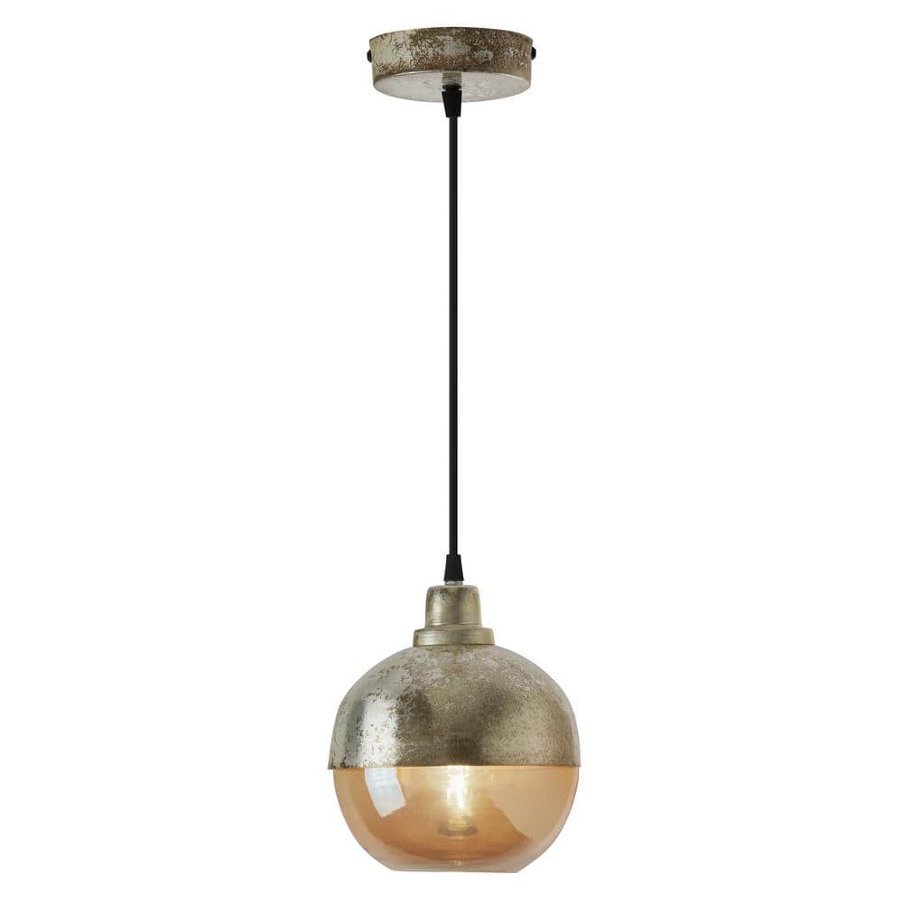 River of Goods Amelia 6.8 in. 1-Light Antique Silver and