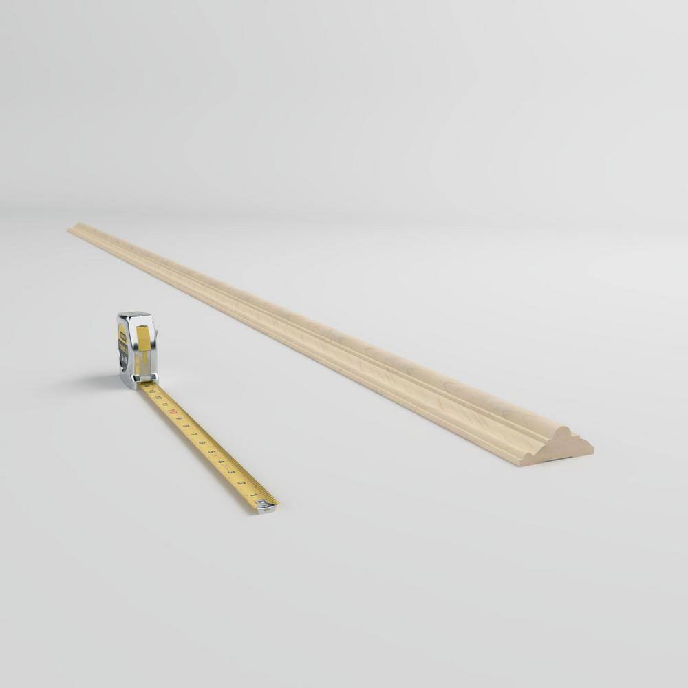 Maple Solid Hardwood Chair Rail Moulding 96" Length