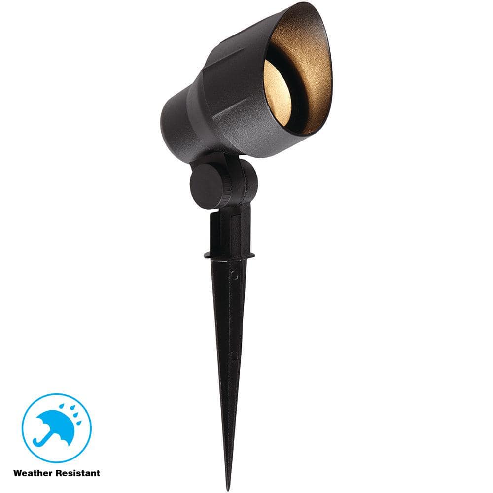 Hampton Bay Low-Voltage 20-Watt (Bi-Pin) Black Outdoor Landscape