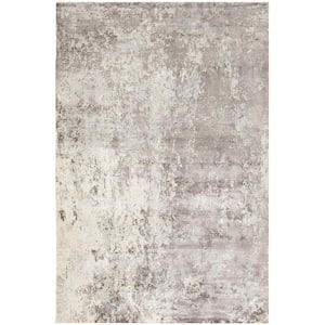 Mirage Gray 5 ft. x 8 ft. Abstract Distressed Area Rug