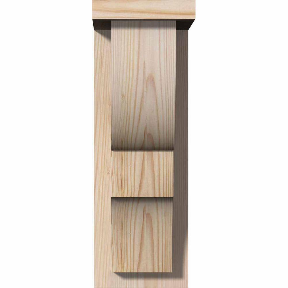 Douglas Fir Smooth Finish Ridgewood Corbel with Backplate
