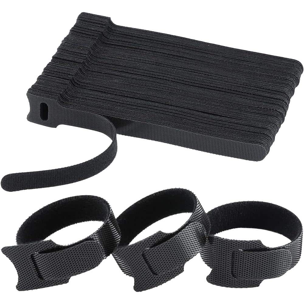 6 in. Reusable Fabric Cable Ties Wire Ties Cord Organizer Cable Organizer A
