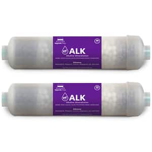 2 Pack Alkaline Filter Replacement - Mineral, Antioxidant, pH+ - Under Sink Reverse Osmosis System