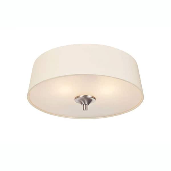 Westinghouse Parker Mews 2-Light Brushed Nickel Ceiling Fixture