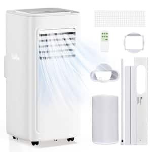 10000(DOE) BTU Portable Air Conditioner with Remote Control, AC for Apartment, Bedroom, White