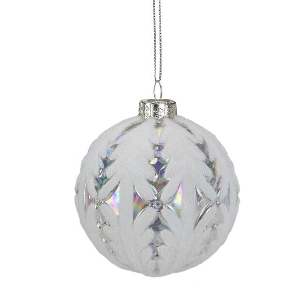 white glass christmas ball ornaments