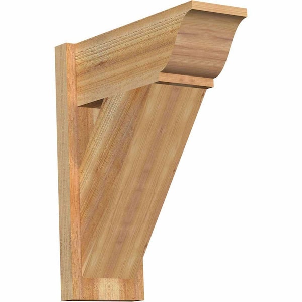 Ekena Millwork 8 in. x 24 in. x 20 in. Western Red Cedar Traditional Rough Sawn Outlooker