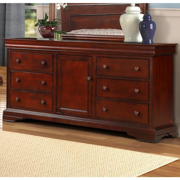 New Classic Furniture Versailles Bordeaux 6-drawer 67 in. Dresser