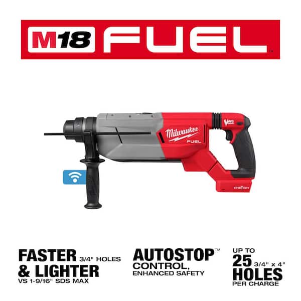 M18 FUEL ONE-KEY 18V Lithium-Ion Brushless Cordless 1-1/4 in. SDS-Plus D-Handle Rotary Hammer (Tool-Only)