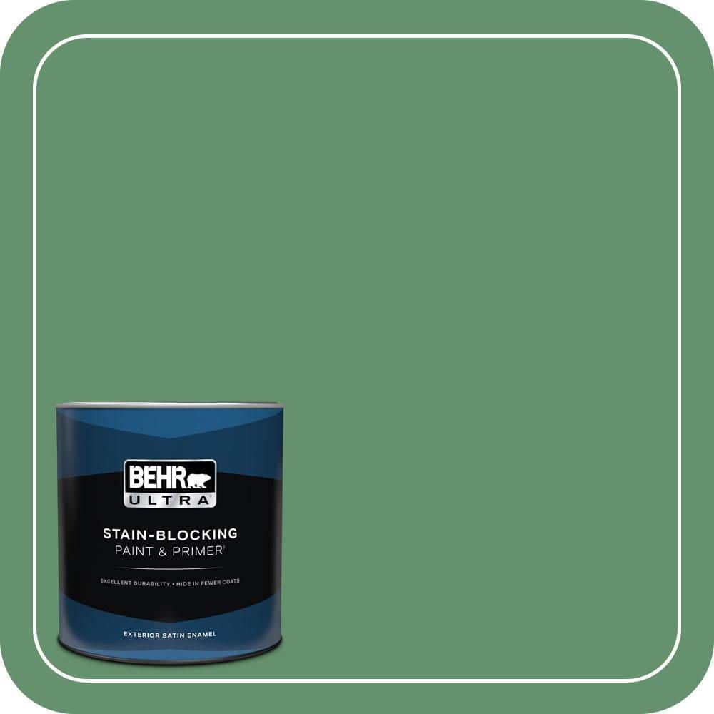 1 qt. #M410-6 Turtle Creek Satin Enamel Exterior Paint & Primer price history on PriceWatchPro