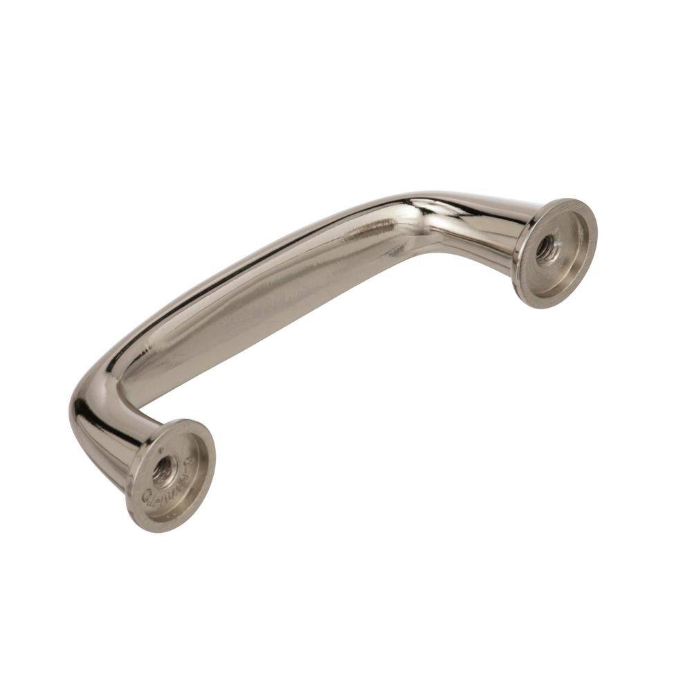 Polished Nickel 3" Modern Bar Cabinet Pull