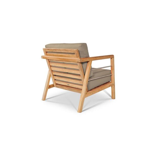 outdoor timber lounge chair