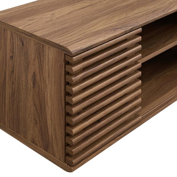 Transmit 47 Wall Mount Corner Walnut Office Desk