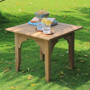 Caterina Natural Teak Wood Outdoor Side Table