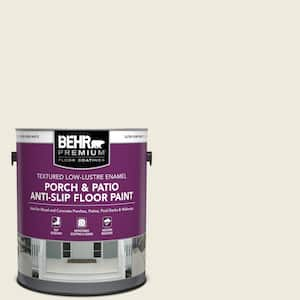 1 gal. #W-B-710 Almond Cream Textured Low-Lustre Enamel Interior/Exterior Porch and Patio Anti-Slip Floor Paint