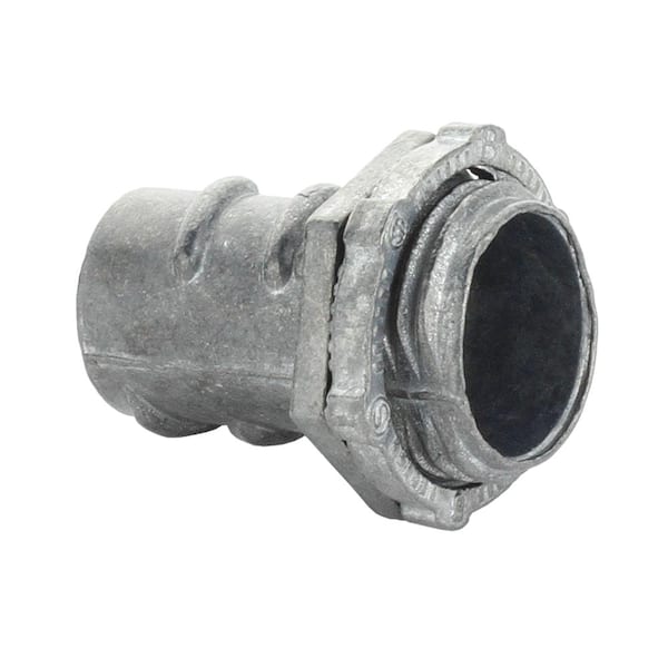 Commercial Electric 1/2 in. Flexible Metal Conduit (FMC) Screw-in Connector (50-Pack)