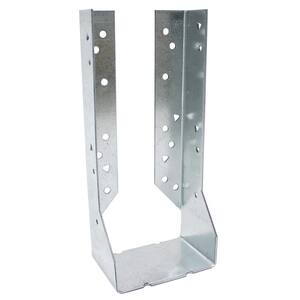 HUC Galvanized Face-Mount Concealed-Flange Joist Hanger for 4x10 Nominal Lumber