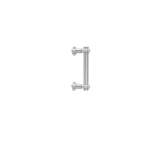 Contemporary 6 in. Back to Back Shower Door Pull with Twisted Accent in Polished Chrome