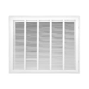 25 in. Wide x 20 in. High Return Air Filter Grille of Steel in White