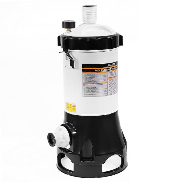 XtremepowerUS Pool 80 sq.ft. Filtration Filter Cartridge System with Built-in Pump for Above Ground Pool