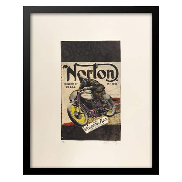 VENICE BEACH Collections Vintage Norton Motorcycles est. 1898 by Fairchild Paris 1-Piece Framed Graphic Print Abstract 18 in. x 14 in.